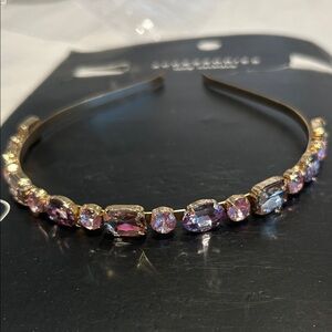 Elegant Gold and Purple Headband